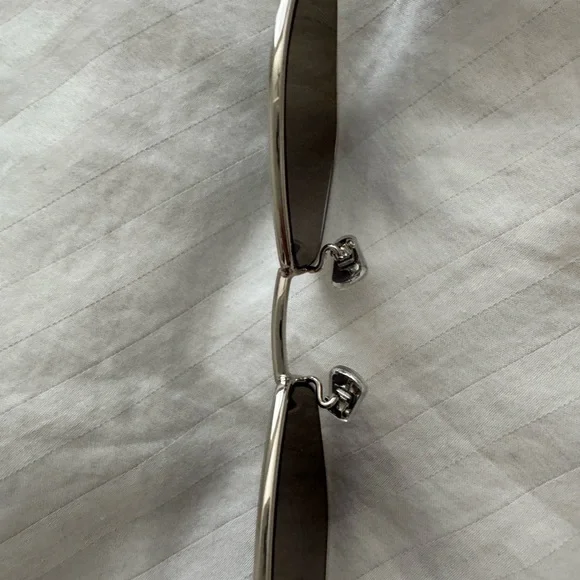 CELINE Triomphe hexagon-frame silver-tone sunglasses - Picture 12 of 15